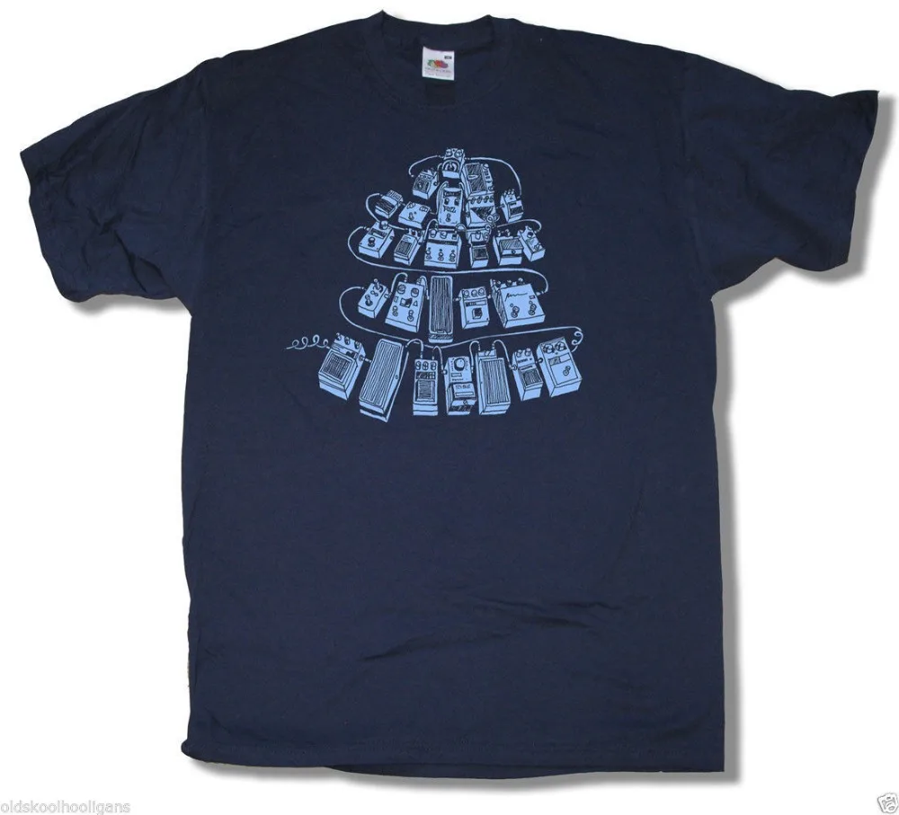 

2019 New Summer Men Hot Sale Fashion GUITAR EFFECTS PEDALS T SHIRT DESIGNER T FOR GUITARISTS Casual T Shirt