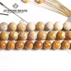 Бусины Из Натурального кораллового камня F0ssil, 4, 6, 8, 10, 12 мм, свободные бусины из драгоценного камня хризантемы для изготовления ювелирных изделий, браслетов, ожерелий, аксессуары