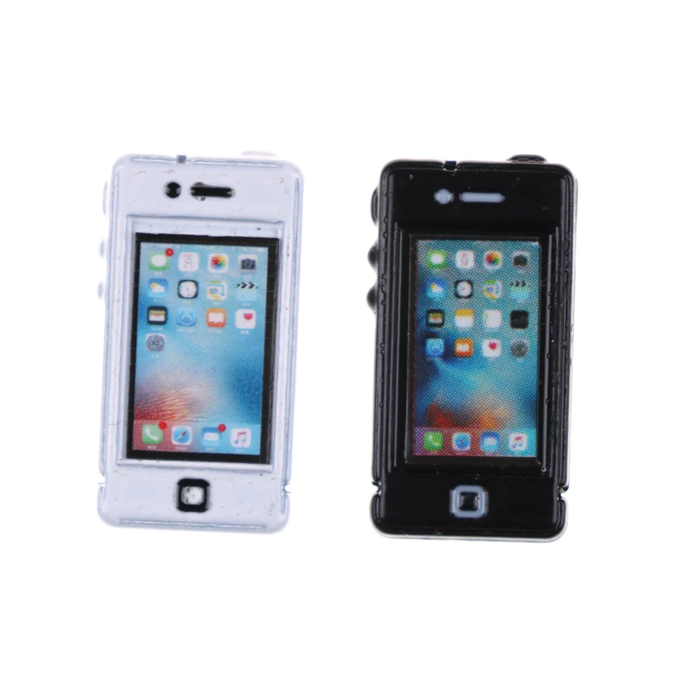 Мини кукла телефон Миниатюрная игрушка кухонные аксессуары для гостиной 1/6