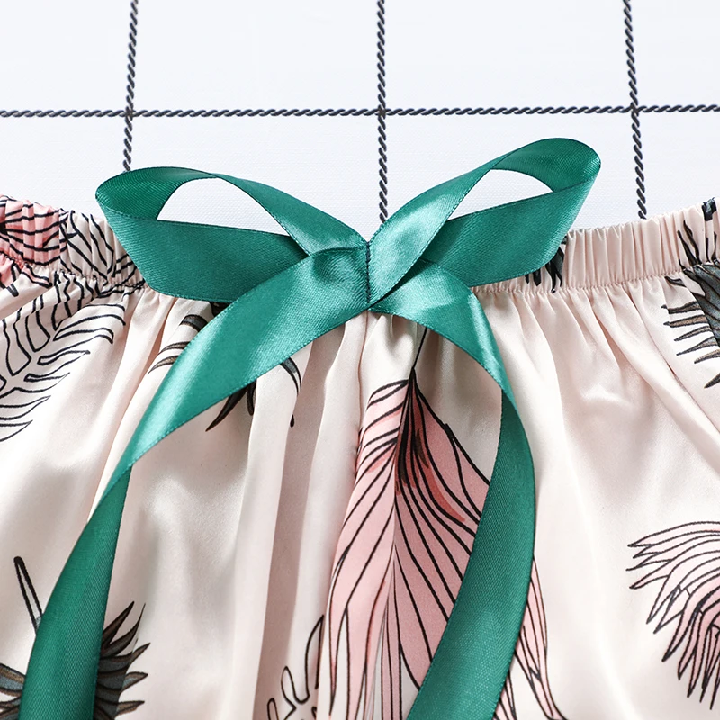 JRMISSLI Женская пижама с коротким рукавом 7 шт. атласная одежда для сна Pijama шелк