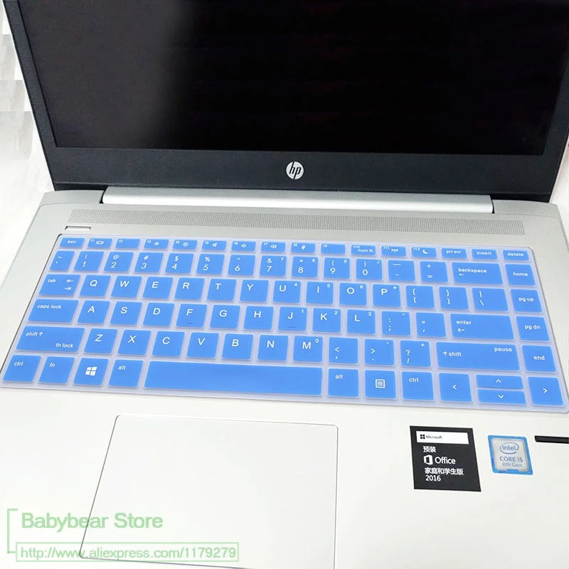 Для hp ProBook x360 440 G1 1" /440 G5 14"/G6 1" /445 G6 14"/640 G4 1" h чехол для клавиатуры ноутбука Защитная крышка - Цвет: blue