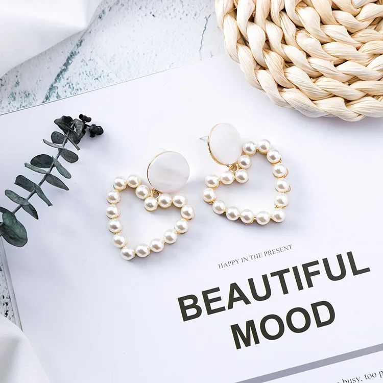 Luxury Imitate Pearl Earrings for Women Temperament Water Drop Shape Dangle Fashion Accessories Jewelry Evening CEL294 | Украшения и