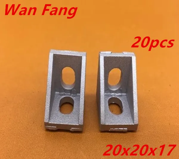 20 шт 20x20 20x17 угловой кронштейн для 2020 алюминиевого профиля|corner bracket|corner fitting2020 corner