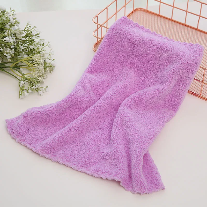 purple SINSNAN 5PC30X30cm полотенце для лица из микрофибры Китай мягкое суперабсорбирующее полотенце для рук маленькое кухонное полотенце s быстросохнущее многоцелевое полотенце s - Цвет: purple