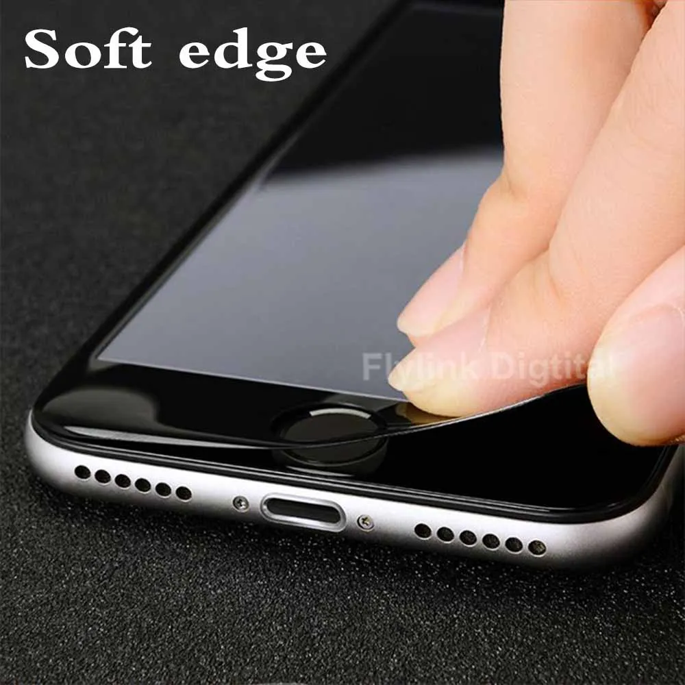 3D изогнутый край полное покрытие защита экрана для iPhone 6 S 7 8 закаленное стекло s Plus