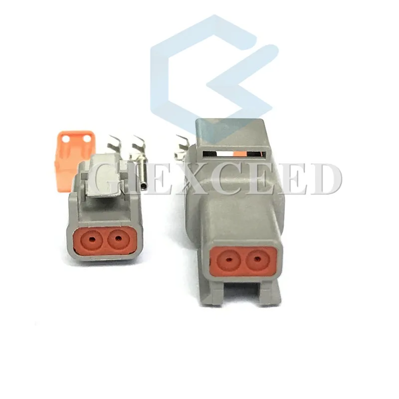 2 комплекта 2 Pin DTM DTM06-2S/ATM06-2S DTM04-2P/ATM04-2P Водонепроницаемый Электрический разъем Впускной Разъем датчика температуры воздуха