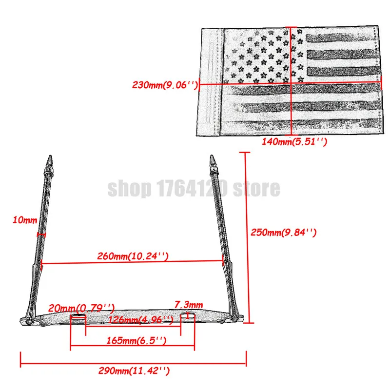 

License Plate Holder Frame Chrome Double Poles Stainless steel Motorcycle Uinversal Kits For Harley For Honda For Kawasaki