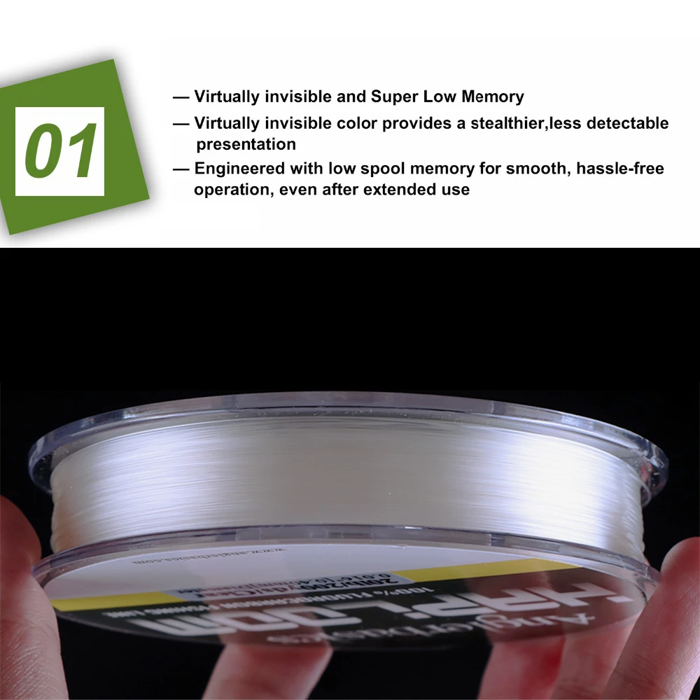 Леска рыболовная однонитевая фторуглеродная 100% м 182 ярдов|fluorocarbon fishing line|fishing linewire