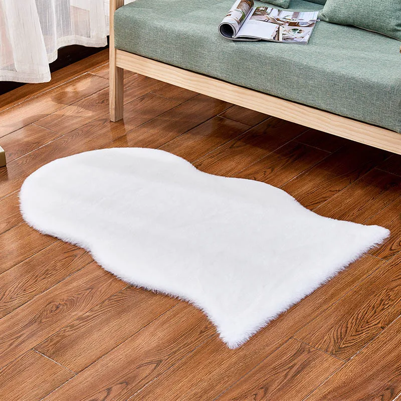 Искусственный кроличий мех ковер для гостиной спальни плюшевый искусственный