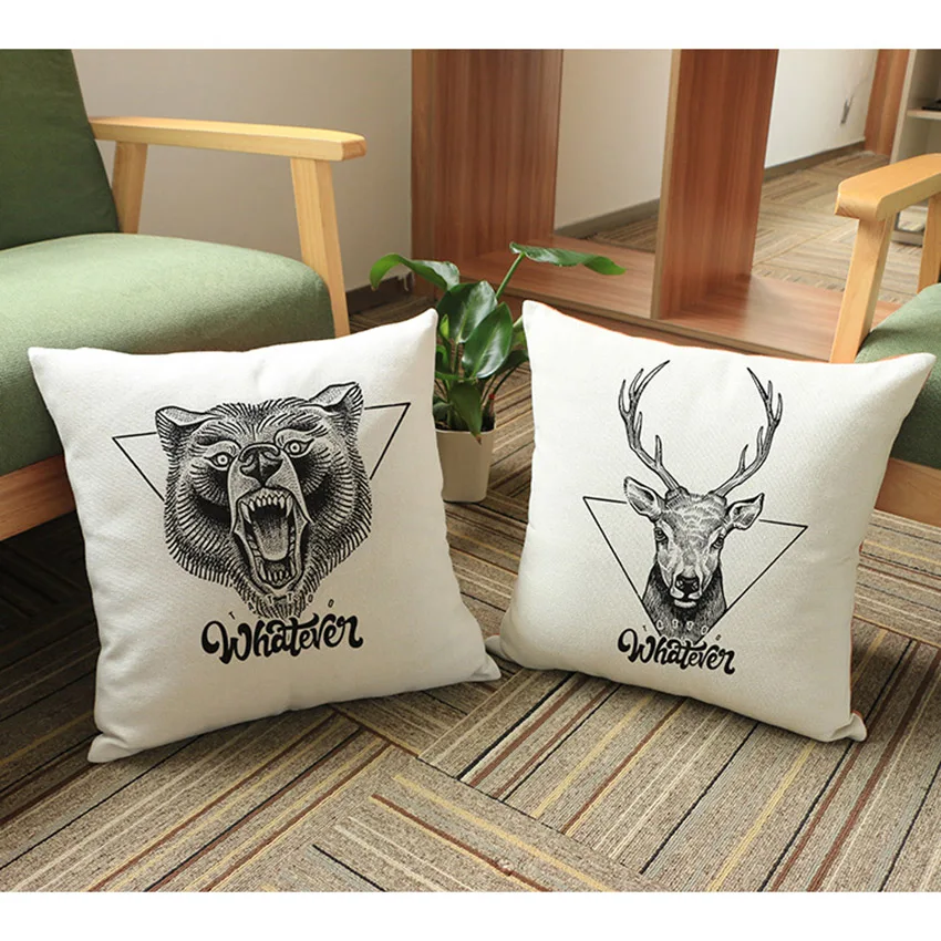 Тату животное модель декоративных подушек пледы Подушка Чехол для автомобиля