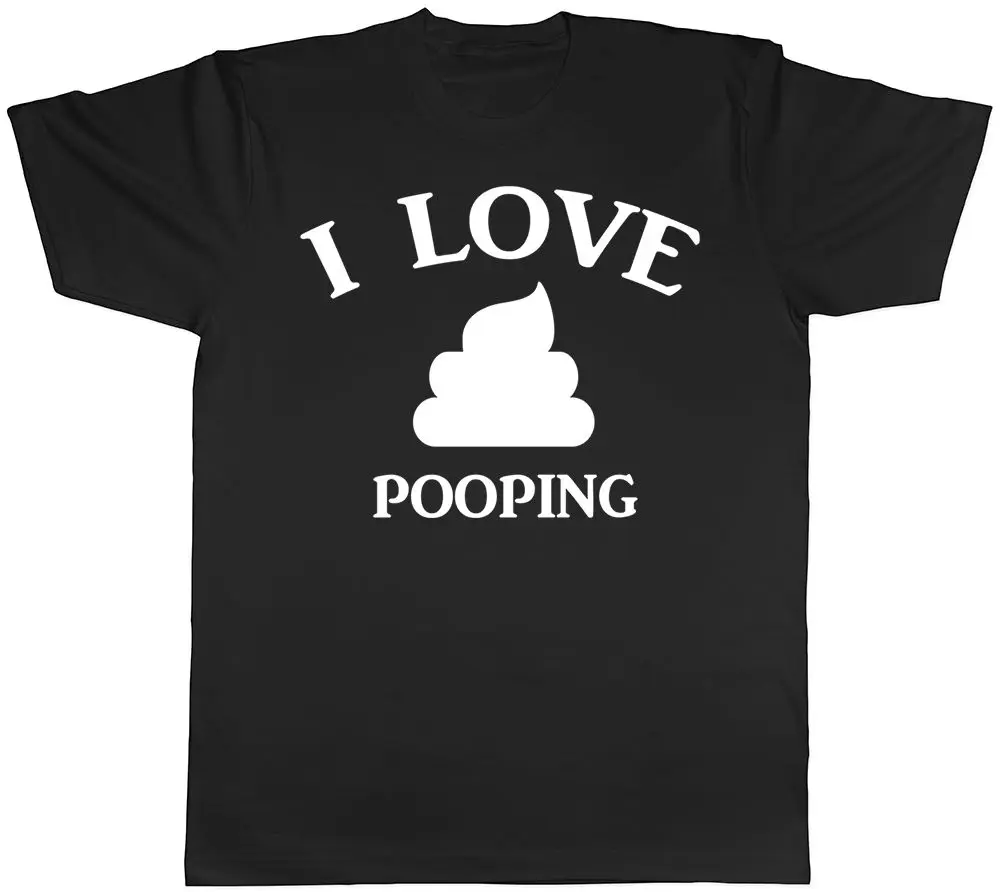 Я люблю Pooping смешной Мужская футболка пердеть корма Farting юмор подарок на день