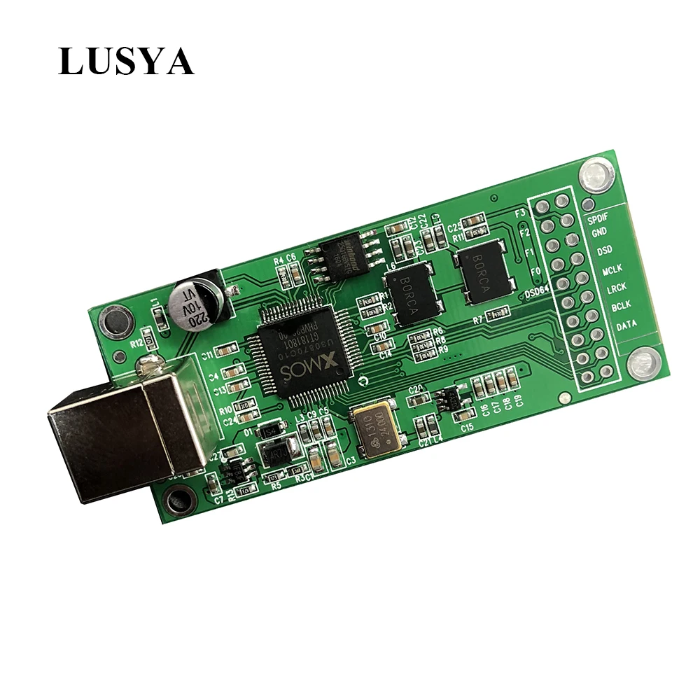 Lusya обновление SITIME Кристалл XU208 XMOS USB цифровой аудио интерфейс U8 обновление асинхронный amanero модуль для ES9038 DAC C6-006