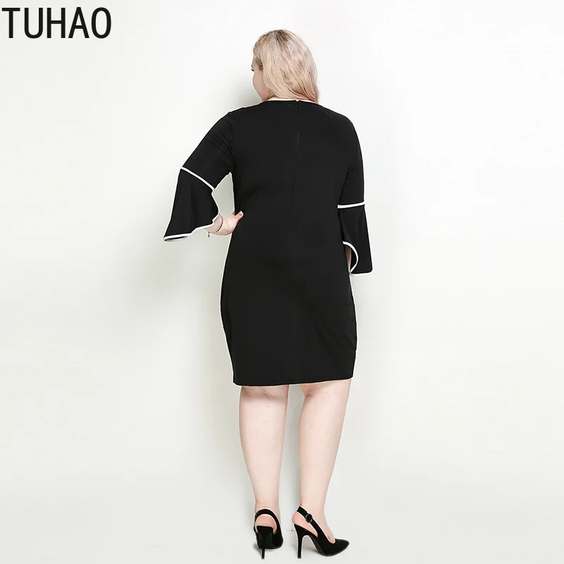 TUHAO весенние элегантные повседневные женские платья большого размера 7XL 6XL 5XL плюс