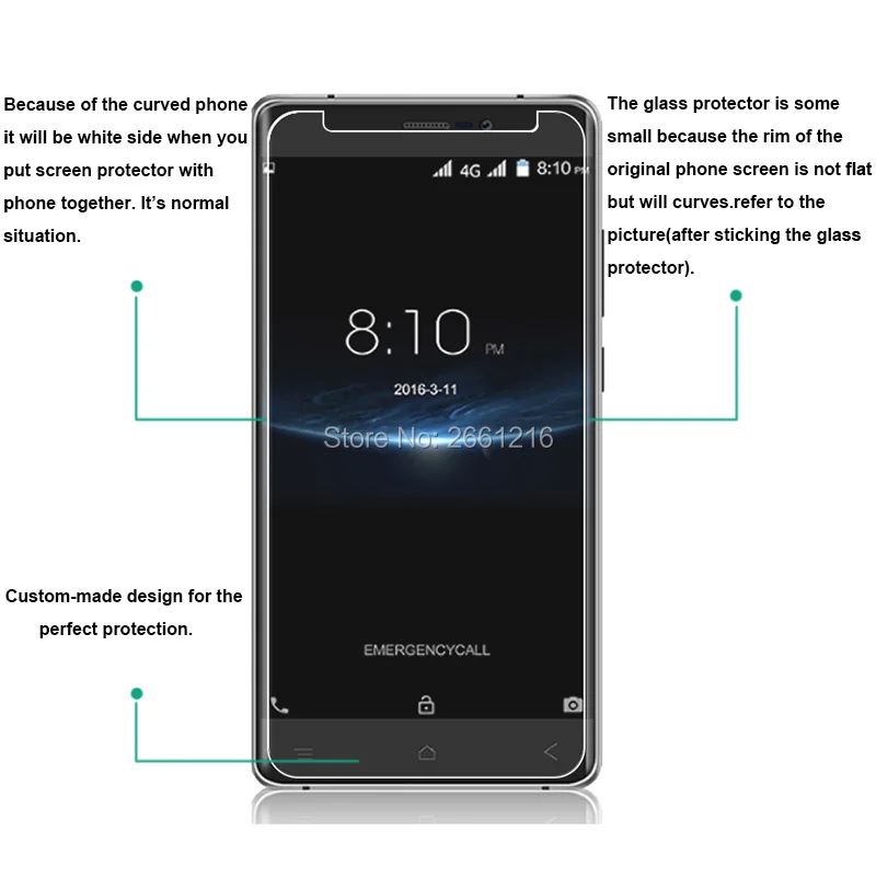 2 шт./лот для Blackview A8 Max закаленное стекло 9H 2.5D Премиум Защитная пленка экрана a8max 5