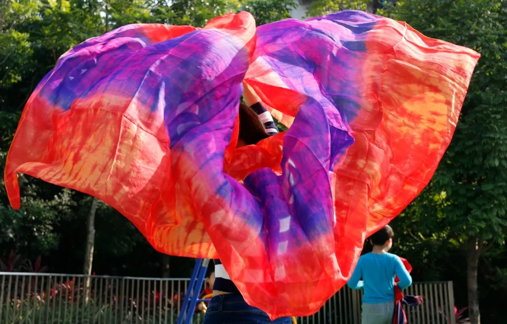 100% шелковые сценические аксессуары для танцевальной одежды светлые женские шали