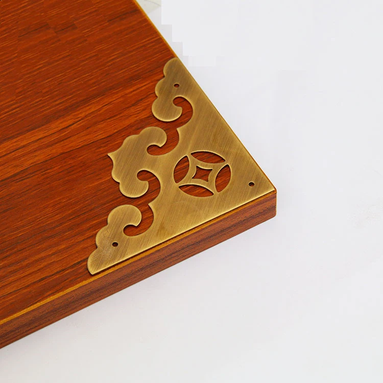 10 шт. антикварная латунная угловая скоба мебель Рабочий стол шкатулка для