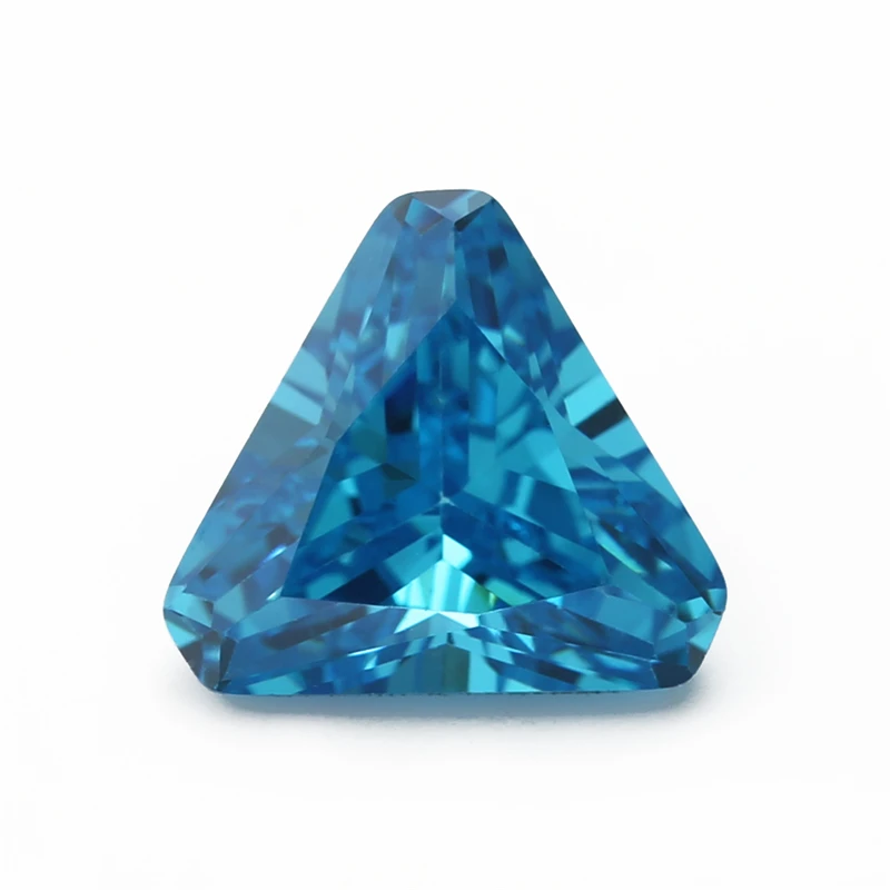 

Size 5*5~8*8mm Triangle Shape Chamfered Coner 5A Green,Sea Blue CZ Stone Synthetic Gems Cubic Zirconia For Jewelry