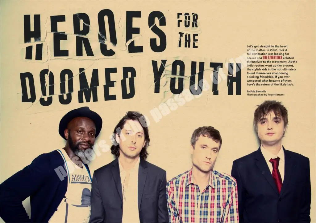 Винтажные плакаты Libertines/Рок ВИНТАЖНЫЙ ПЛАКАТ/ретро крафт плакаты декоративный Рисунок для бара