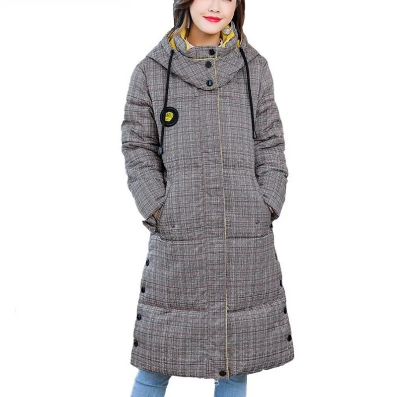 Утепленная куртка с капюшоном верхняя одежда хлопковой подкладкой 5XL большие