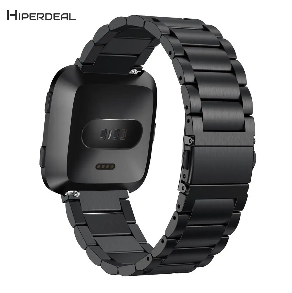 HIPERDEAL Replacement For Fitbit Versa Luxury Stainless Steel Strap Wrist Band Bracelet Smart Watches JANN22 | Электроника