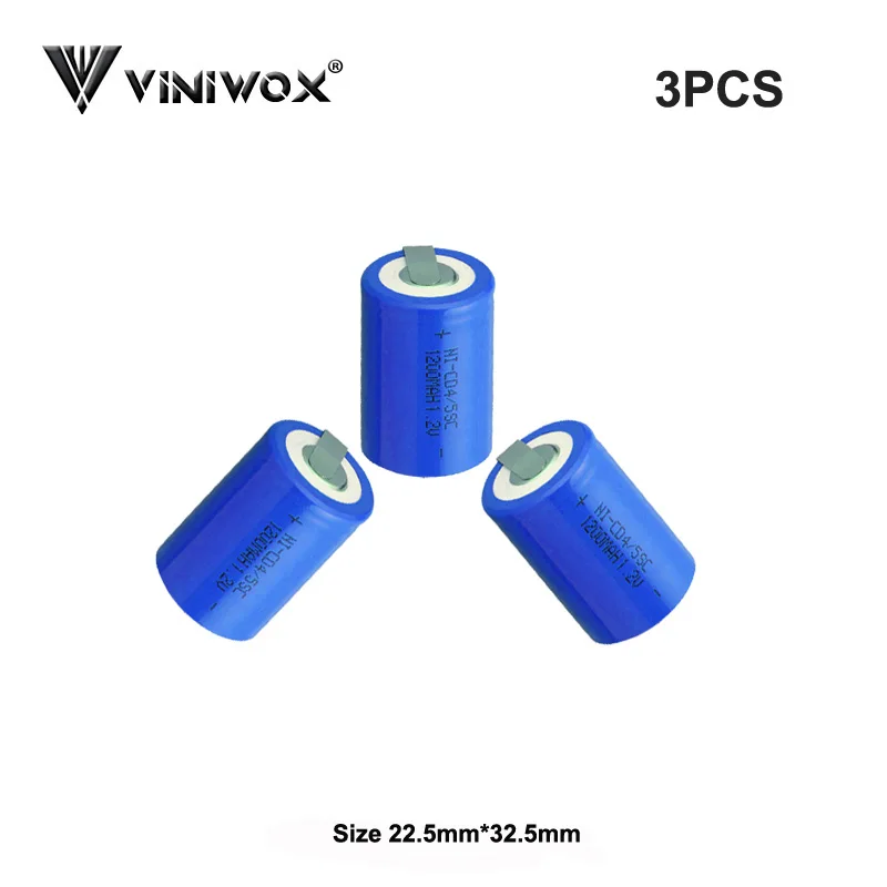 1200mAh Новый Ni CD 4/5SC 1 2 V аккумуляторные батареи для электрической игрушка фонарик