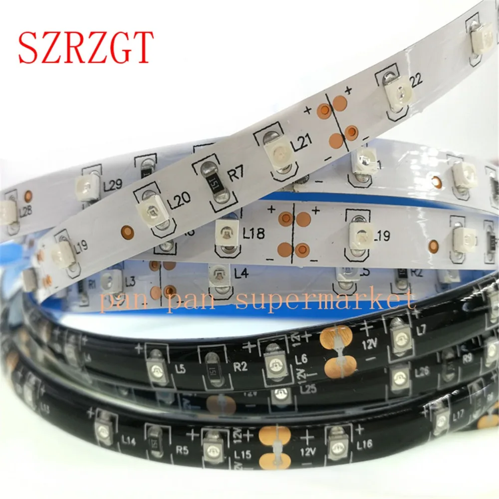 0 5/1/2/3/4/5 м 3528 SMD 60 Светодиодный УФ лампа LED фиолетовый ультрафиолетовый светильник