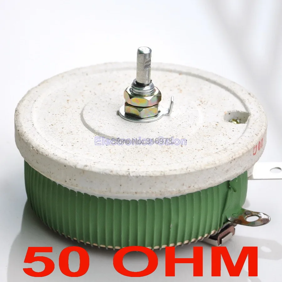 (10 pcs/lot) 200W 50 OHM High Power Wirewound Potentiometer Rheostat Variable Resistor 200 Watts. | Электронные компоненты и