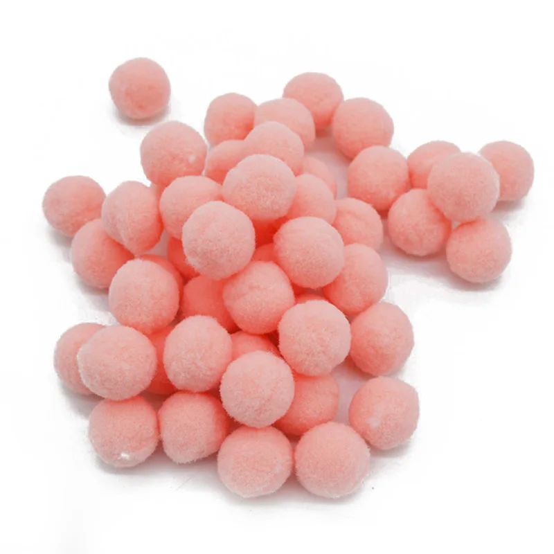 100 шт помпон 15 20 мм Разноцветные мягкие шарики-Помпоны меховой плюшевый шар Сделай Сам ручной работы свадебные украшения для дома вечерние принадлежности