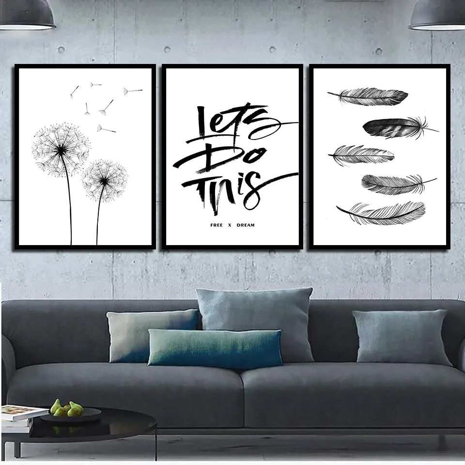 

Cartoon Letter Simple Space Wall Art Oil Painting Canvas Poster Home Decor Painting For Room Unframed