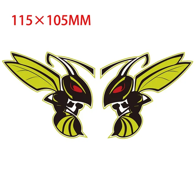 115x105mm Для Honda Hornet наклейки в виде пчел наклейки 150 мкм толстый ящик для инструментов шлем 115x105 мм большая наклейка - Цвет: 115x105mm