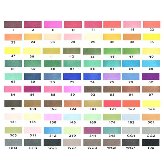 indoor 80 colors Улучшенный 40/60/80/120/160 Цвета ручка маркер комплект Dual Head эскиз маркеры кисточки ручка для рисования манга анимация дизайн товары для рукоделия - Цвет: indoor 80 colors