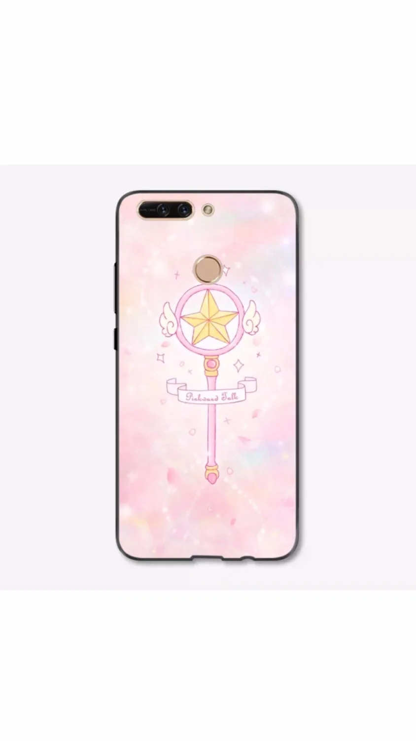 Cow Card Captor Sakura мультфильм аниме прекрасный розовый пластиковый мягкий силиконовый