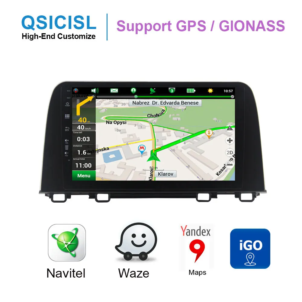 Android 9,0 автомобильный Радио мультимедийный плеер для HONDA CR-V 1 din " Авторадио gps Видео автомобильный DVD мультимедийный плеер bluetooth 4,0