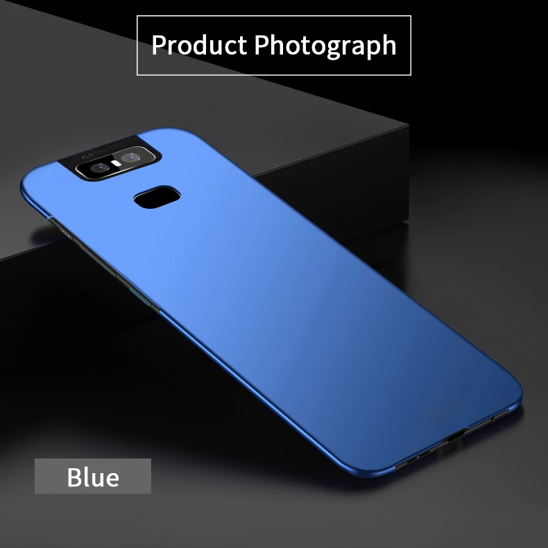 Синий MOFi для ASUS Zenfone 6 ZS630KL задняя крышка полная защита жесткий Fundas, чехлы для телефонов оболочка для Zenfone 6 ZS630KL - Цвет: Синий