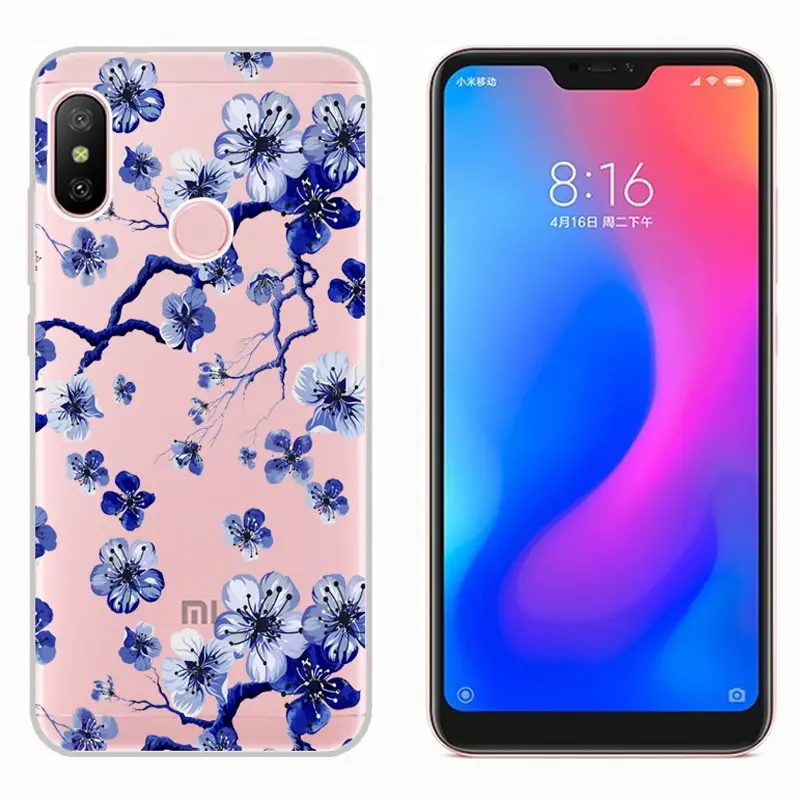 Мягкий чехол из ТПУ Для Xiaomi Mi A2 Lite 5 84 дюйма прозрачные чехлы с принтом на заднюю