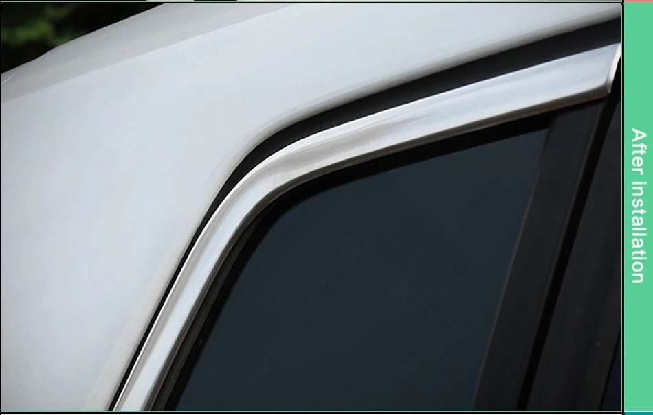 Наклейки для отделки окон из нержавеющей стали для VW Tiguan 2010- оконная рама с блестками декоративные аксессуары