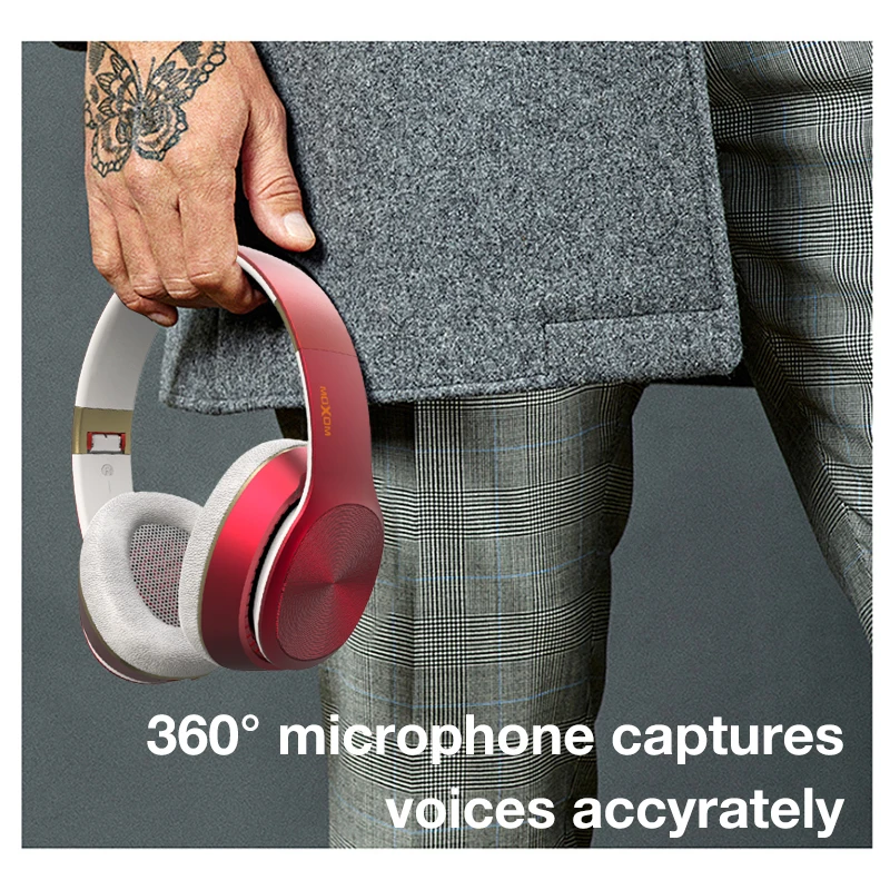 MOXOM Bluetooth наушники с микрофоном беспроводная гарнитура Bluetooth Fodable для iPhone samsung наушники Xiaomi