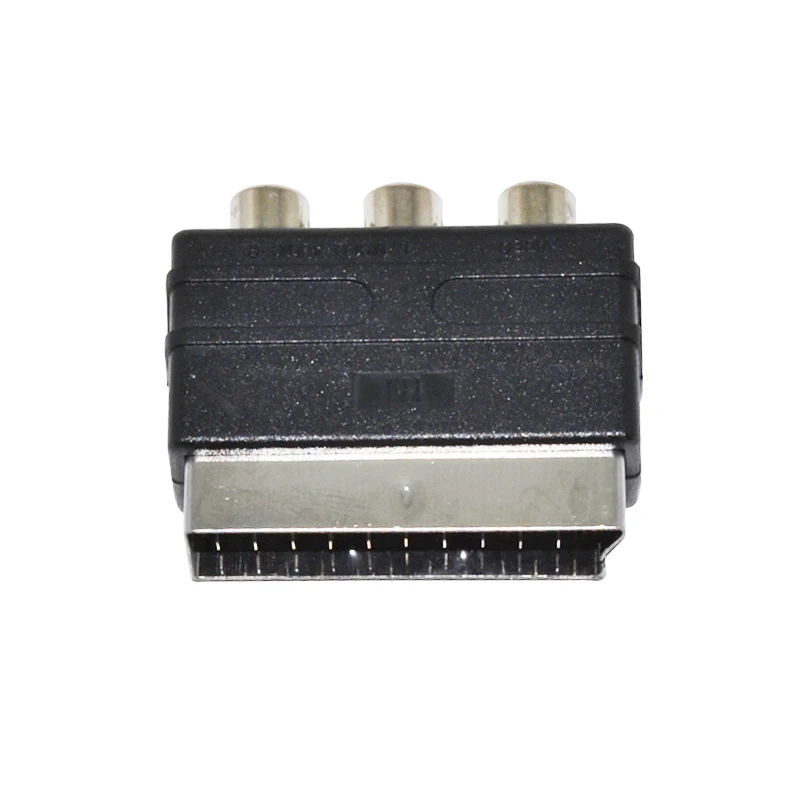 RGB штекер scart К 3RCA RCA розетка AV адаптер Вход для PS4/WII DVD VCR | Электроника