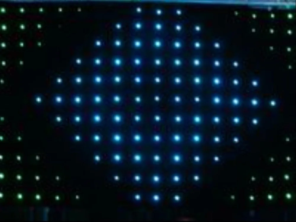 RGB 2x3 м светодиодная занавеска видения 176 шт. SMD высокояркая сценическая ткань