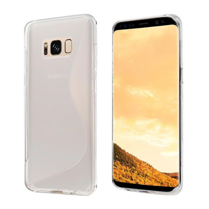 Для Samsung Galaxy S8 чехол s образный Противоскользящий ТПУ защитный для A7 A5 2017