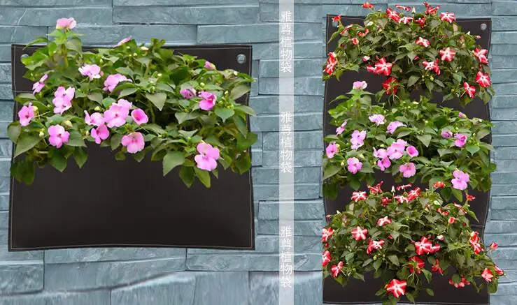 100*100 см 49 горшков настенный подвесной цветочный горшок трехмерное зеленое