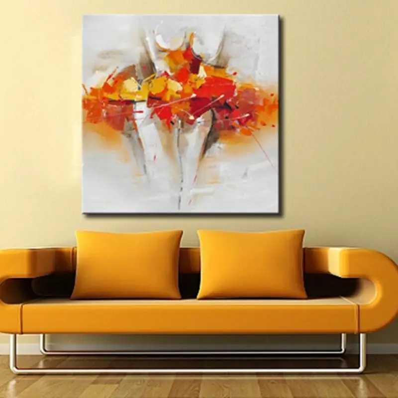 Удивительная современная абстрактная картина маслом сексуальная обнаженная