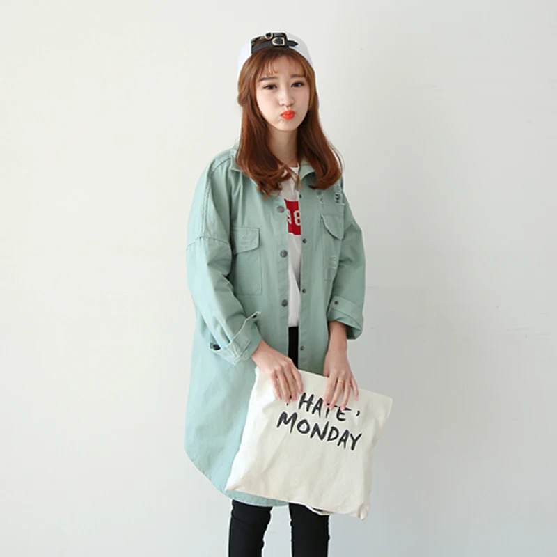 Джинсовое пальто весеннее женская одежда 2020 Корейская Элегантная Повседневная