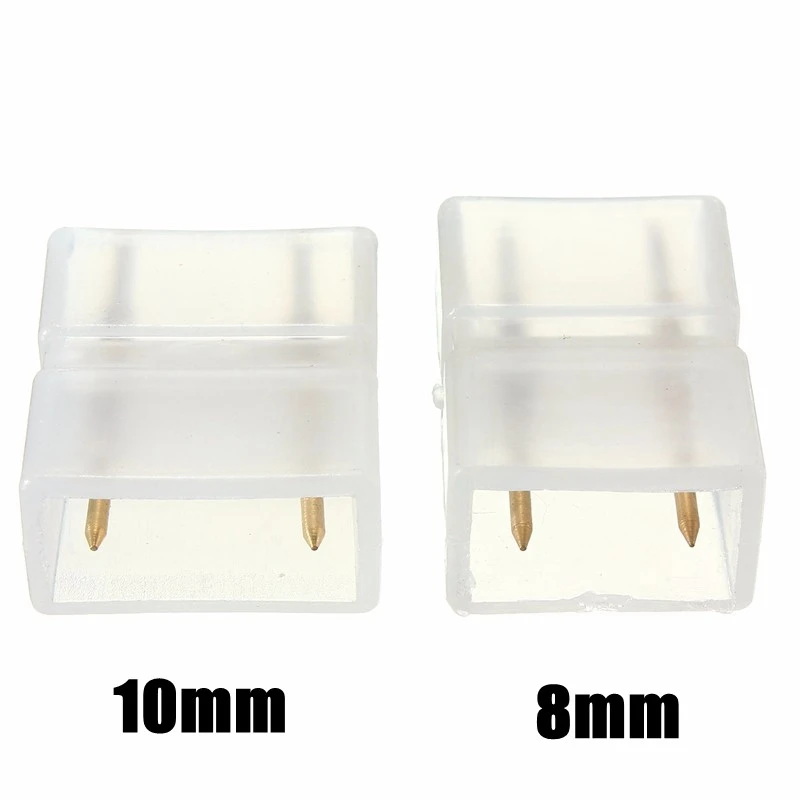 Светодиодный свет полосы разъем лампа 2Pin бесшовных соединения Solderless 8 мм/10 мм для