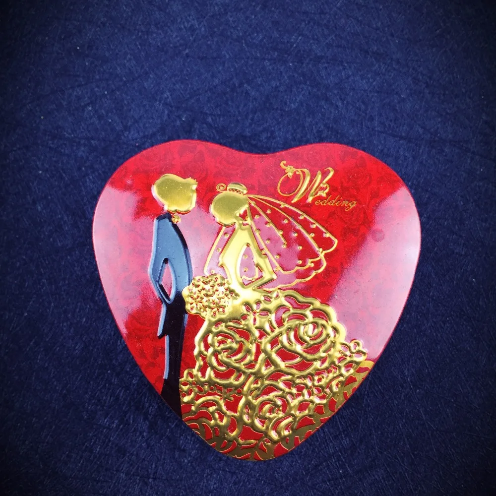 Сердце Форма Мини хранения небольшая коробка для сладостей железные коробки