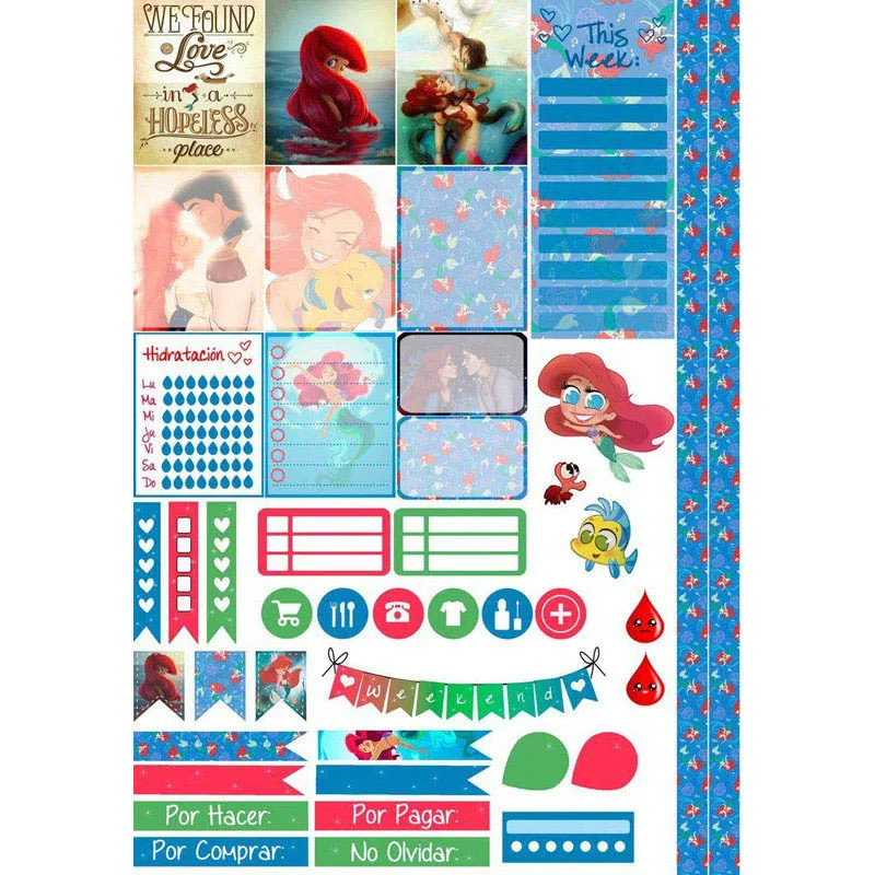 sz14316 2 шт My Cup tea Planner скрапбук Bullet Journal канцелярские наклейки дневник календарь программа школьные художественные принадлежности - Color: sz14316