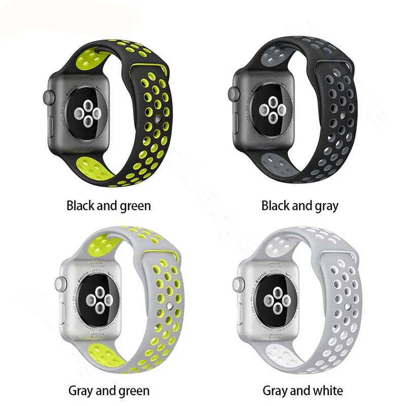 42mm 38mm S L Size Silicone Sport Colorful Watch for Apple Smart Bracelet iwatch Collection men/woman | Электроника