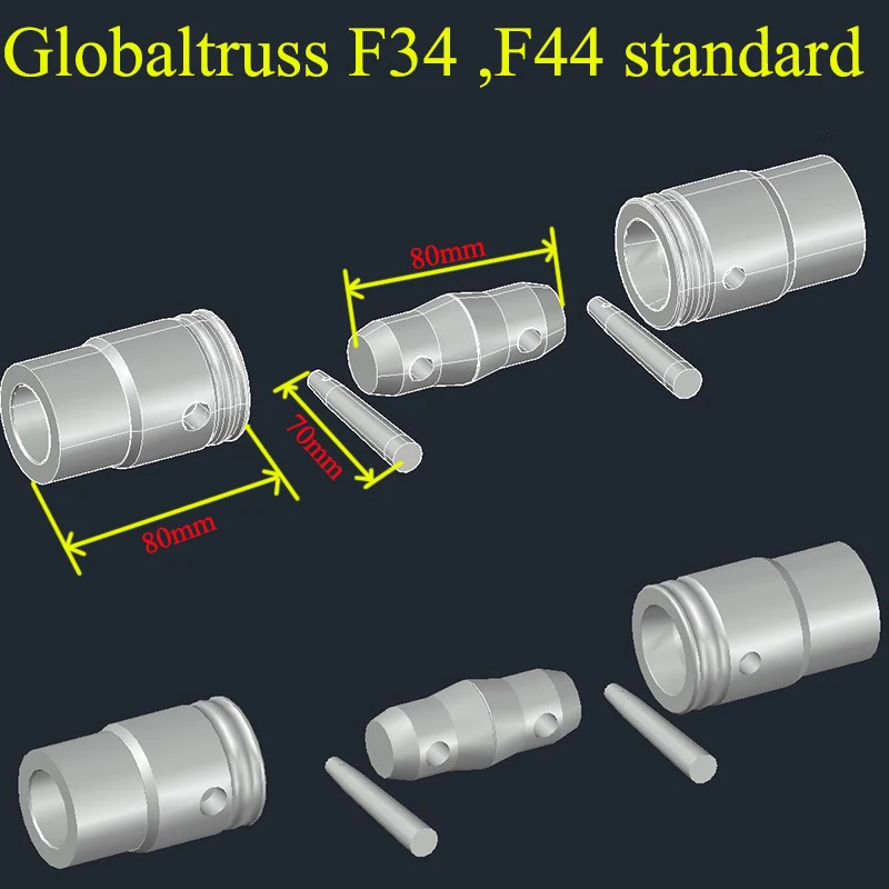 Алюминиевая цилиндрическая Скоба для сценической фермы 50 миллиметровых трубок