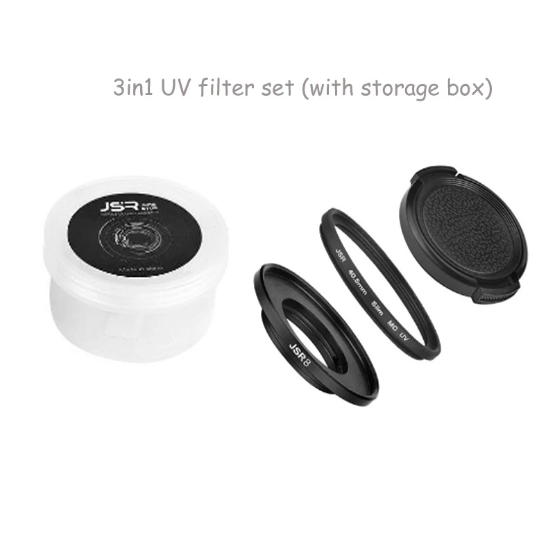 UV 3in1 3 в 1 40,5 мм УФ-фильтр+ крышка объектива+ переходное кольцо для SJ8 Pro Air Plus UV крышка объектива Защитная крышка SJCAM SJ8 аксессуары для камеры - Цвет: UV 3in1