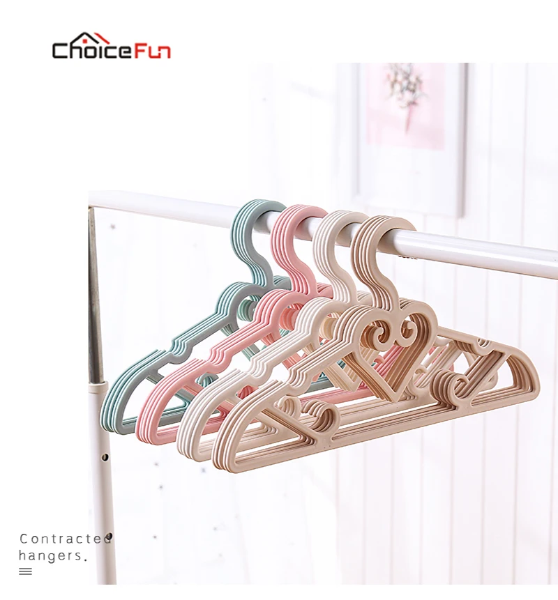 Выбор Забавный шарф Органайзер в форме сердца тканевая вешалка 10 шт./лот|Вешалки